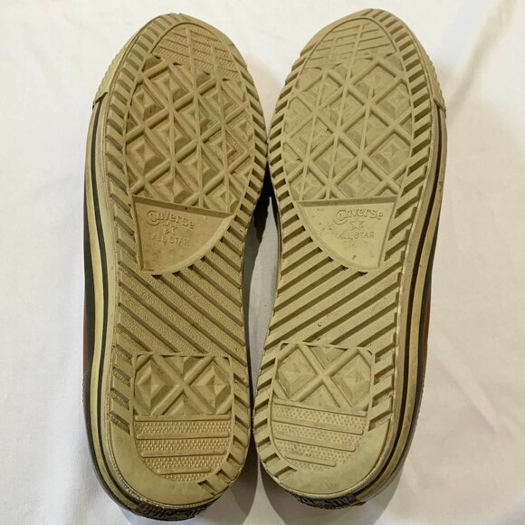 Converse All Star Brown Genuine Leather Low Top Shoes Men's Size 13 - Picture 4 of 11